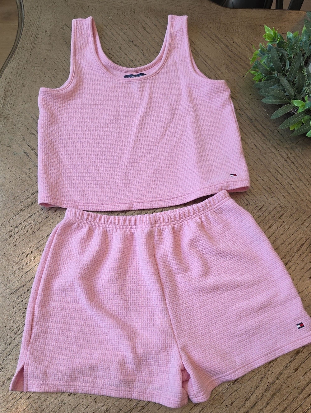 Tommy Hilfiger Pink Top And Short PJ Size S